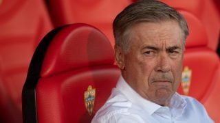 Ancelotti, durante un partido con el Real Madrid. (AFP)