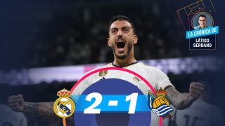 El Real Madrid venció a la Real Sociedad en el Bernabéu. (EFE)