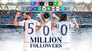 El Real Madrid supera los 500 millones de seguidores en redes sociales (Realmadrid.com)