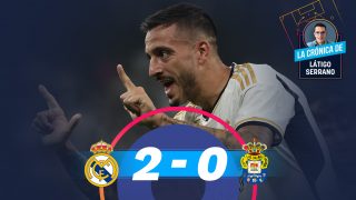 El Real Madrid ganó 2-0 a Las Palmas con goles de Brahim y Joselu.