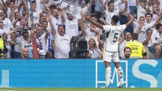 Bellingham celebra un gol con el Real Madrid. (EFE)