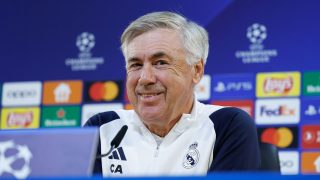 Ancelotti, durante una rueda de prensa. (Realmadrid.com)