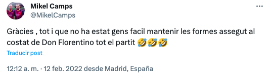 Miquel Camps, directivo, Barcelona, Real Madrid, Florentino Pérez