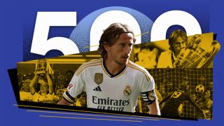 Modric cumple 500 partidos con el Real Madrid.