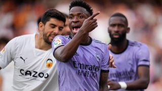 Vinicius durante el partido de Mestalla de la temporada pasada (Getty)