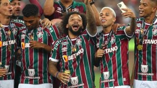 Marcelo celebrando la Copa LIbertadores. (Getty)