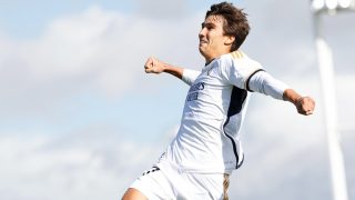 Gonzalo celebra un gol con el Castilla (Realmadrid.com)