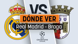 Real Madrid – Braga: dónde ver en directo por televisión y online el partido de Champions League hoy.