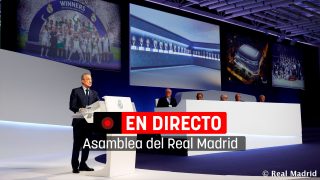 Florentino Pérez en una Asamblea de socios del Real Madrid (Realmadrid.com)
