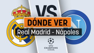 Dónde ver el Real Madrid hoy contra el Nápoles de Champions League en directo online y por televisión.