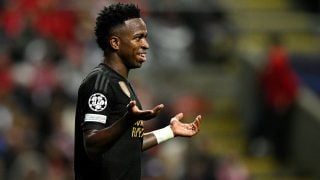 Vinicius en el partido ante el Braga. (Getty)