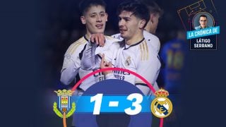 El Real Madrid se impuso 1-3 a la Arandina en la Copa del Rey.