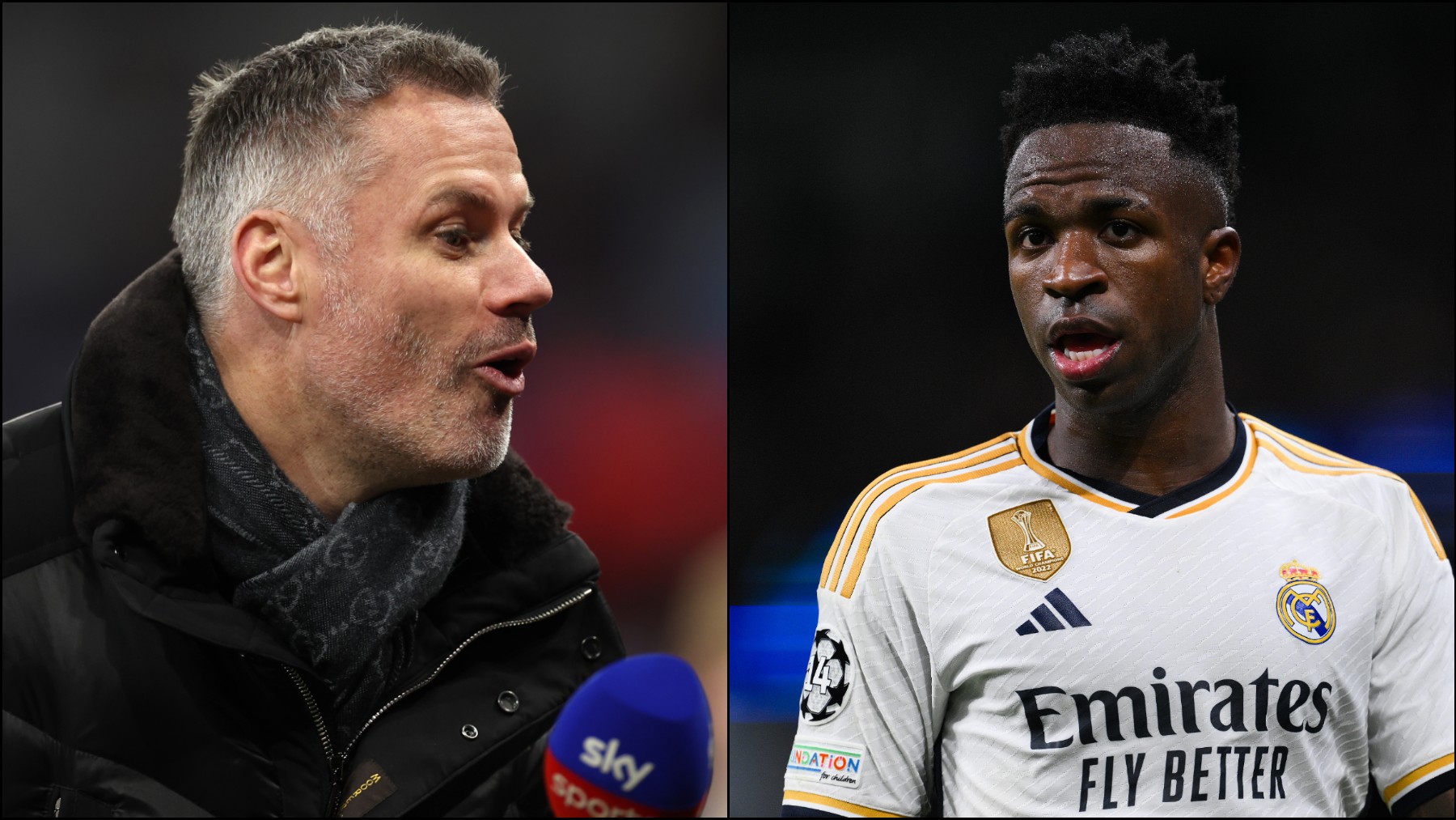 El vergonzoso desprecio de Carragher a Vinicius: "Juega en una Liga de ...