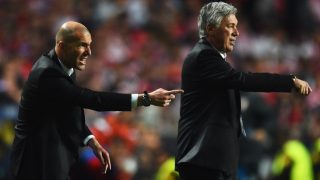 Zidane y Ancelotti, en la final de la Champions de 2014. (Getty)