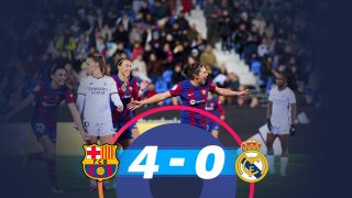 Mariona celebra un gol ante el Real Madrid. (RFEF)