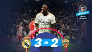 El Real Madrid tuvo que remontar para ganar 3-2 al Almería.