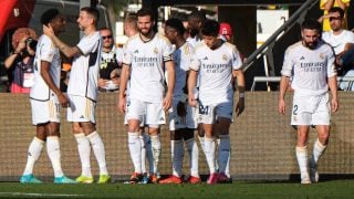 Real Madrid celebra un gol contra Las Palmas. (Getty)