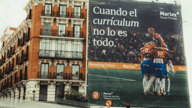 Girona, Real Madrid, pancarta