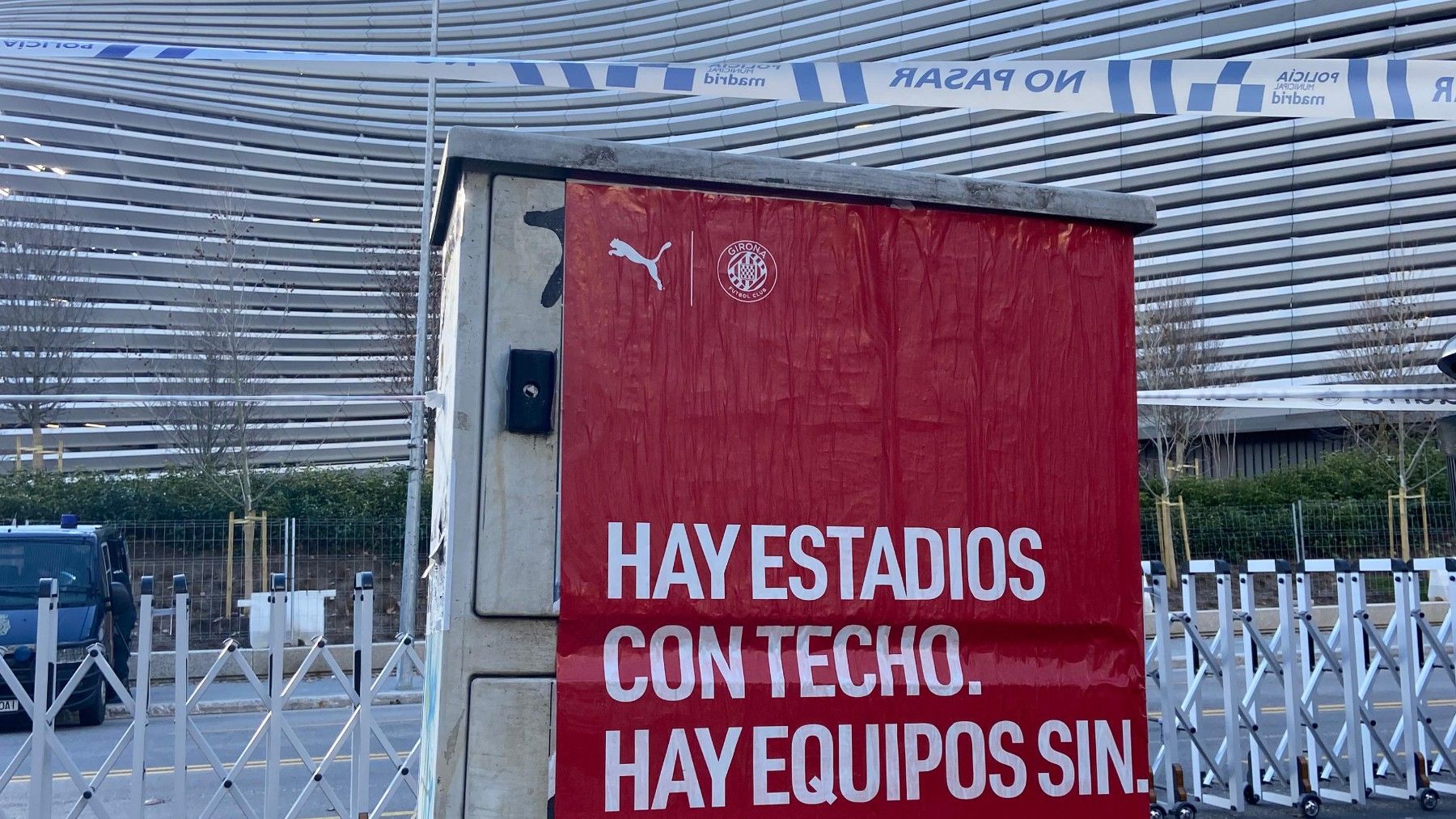 El Girona provoca al Real Madrid con otro cartel en el Bernabéu: "Hay ...