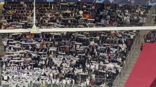 El aplaudido gesto del Leipzig poniendo el himno de la Décima en su estadio.