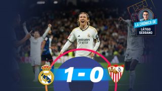 El Real Madrid ganó 1-0 al Sevilla con un golazo de Modric.