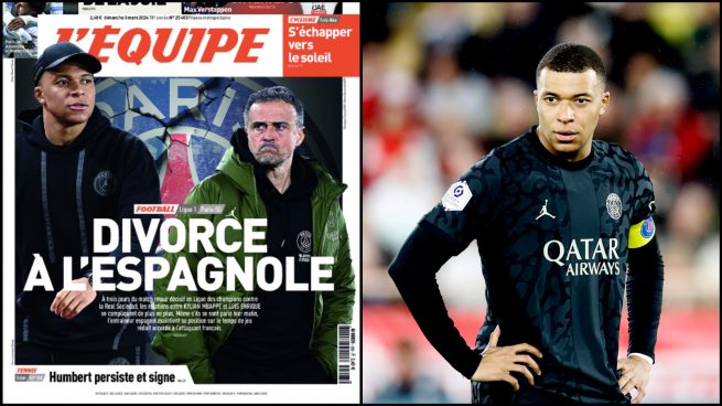 En Francia ya hablan de «divorcio a la española» entre Mbappé y Luis Enrique