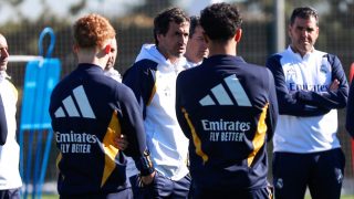 Raúl en un entrenamiento con el Castilla (Realmadrid.com)