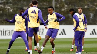 Militao, durante un entrenamiento. (Realmadrid.com)