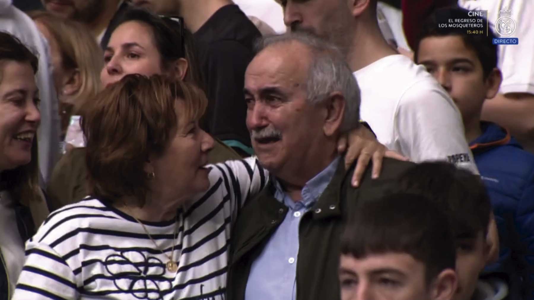 La emoción de entrar en el Bernabéu y ver a las leyendas del Madrid