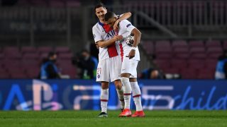 Mbappé junto a Ander Herrera en el PSG (Getty)