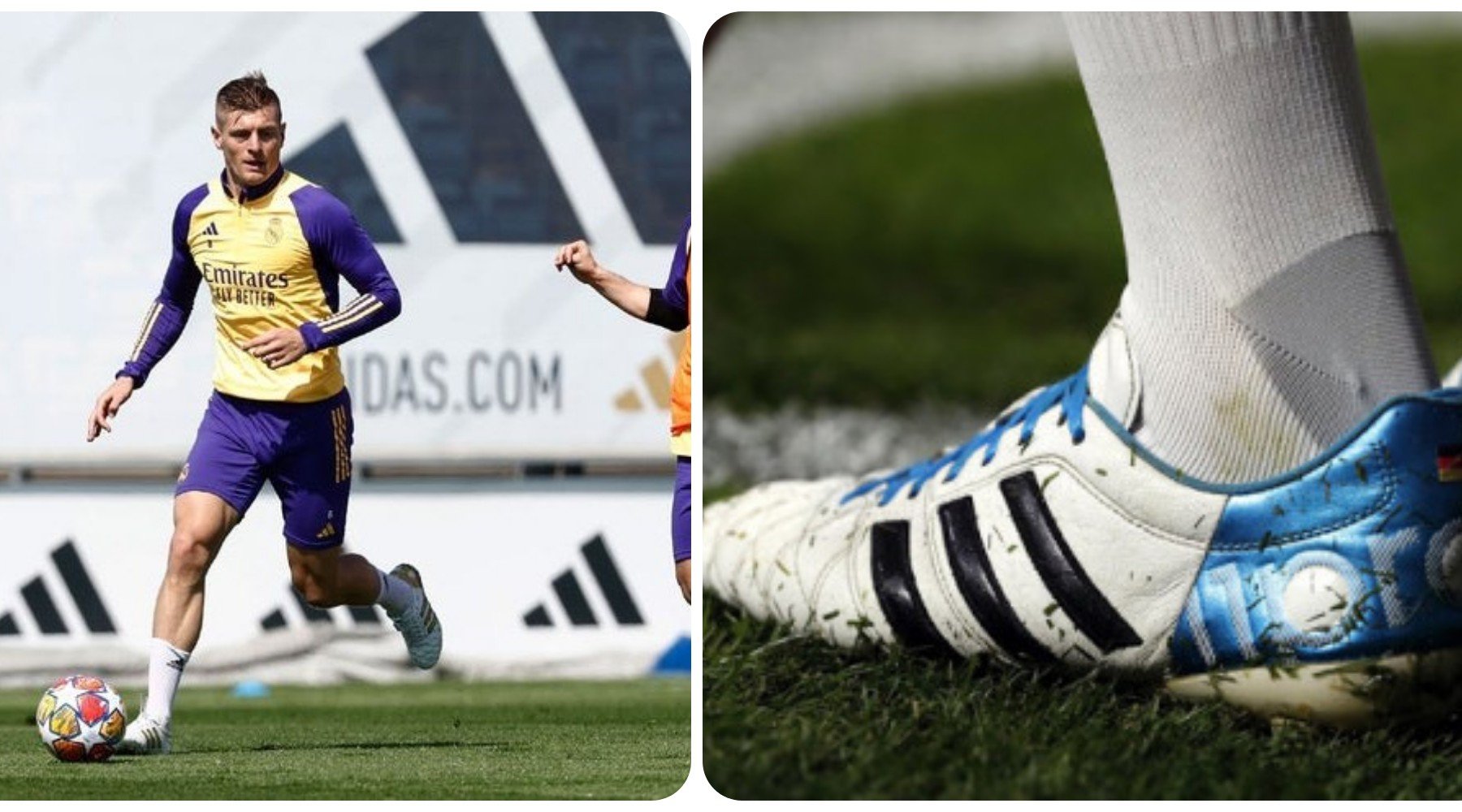 Toni Kroos cambia sus miticas botas. despues de diez anos
