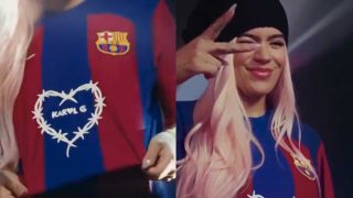 Karol G patrocinará al Barcelona en la camiseta del Clásico.