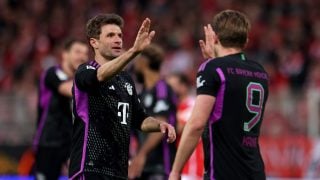 Thomas Müller y Harry Kane. (Getty)