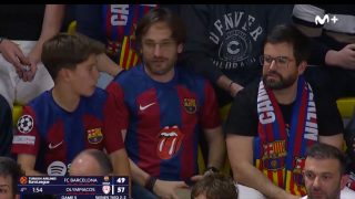 Aficionados culés en el Palau Blaugrana. (Movistar Plus+)