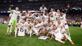 Los jugadores del Real Madrid celebran la clasificación para la final. (Realmadrid.com)