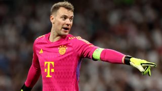 Manuel Neuer, durante el partido contra el Real Madrid en el Bernabéu. (Getty)