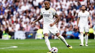 Eder Militao, durante un partido con el Real Madrid. (Europa Press)