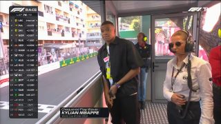Kylian Mbappé en el GP de Mónaco.