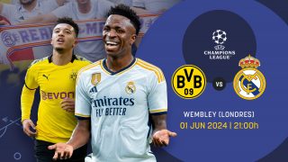 Dortmund y Real Madrid juegan la final de la Champions.