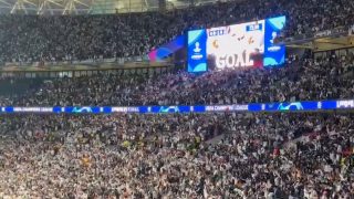 Así celebraron los madridistas el gol de Carvajal.