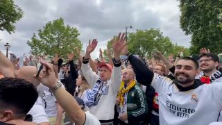 Así está la fan zone del Real Madrid a pocas horas del inicio.