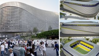 El Fenerbahce se fija en el Santiago Bernabéu para reformar su estadio. (Redes sociales y Europa Press)