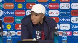 Kylian Mbappé, en rueda de prensa. (FFF)