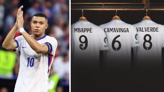 La camiseta de Mbappé colapsa la web de compras del Real Madrid. (EFE y Realmadrid.com)