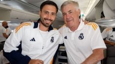 Davide y Carlo Ancelotti. (Real Madrid)