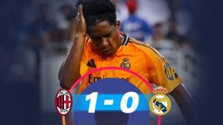 El Real Madrid perdió ante el Milan.