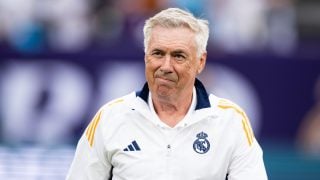 Ancelotti, en el Clásico de pretemporada. (Getty)