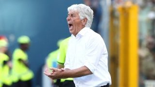 Gasperini, durante un partido de la Atalanta. (Getty)