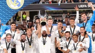 El Real Madrid levantó su quinta Supercopa de Europa en 2022. (Getty)