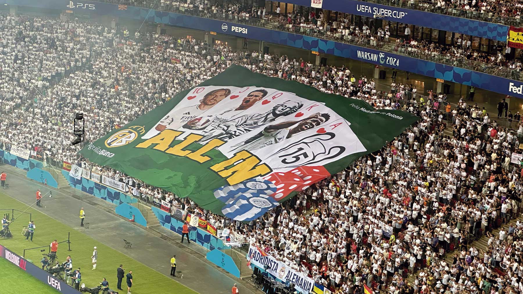 Así fue el espectacular tifo que lució la afición del Real Madrid en ...